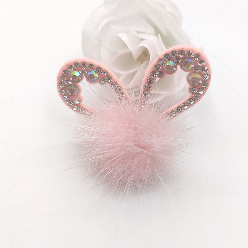 Mink hair ball Bright Rabbit Ear DIY hair accessories Material Cat…