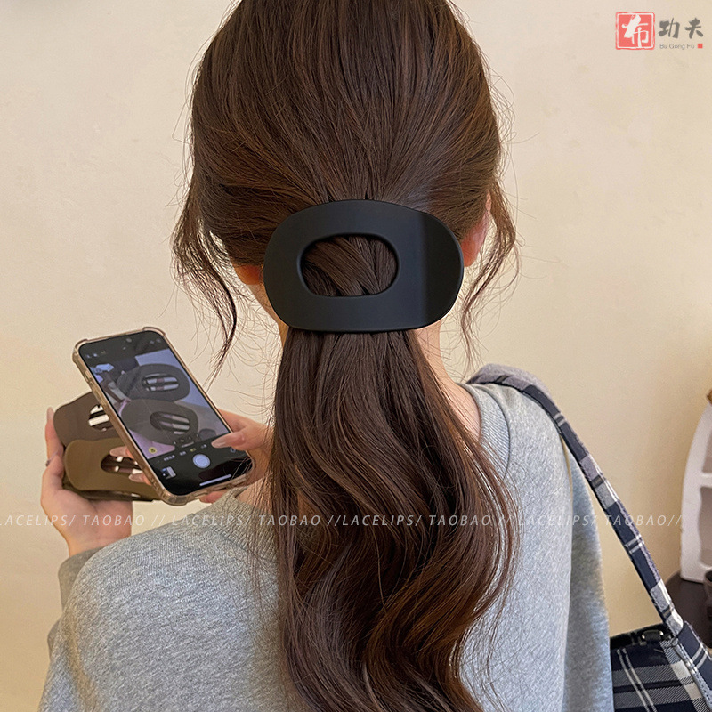 Duckbill Cross -border new flat -rectangular hair clip grip strong…