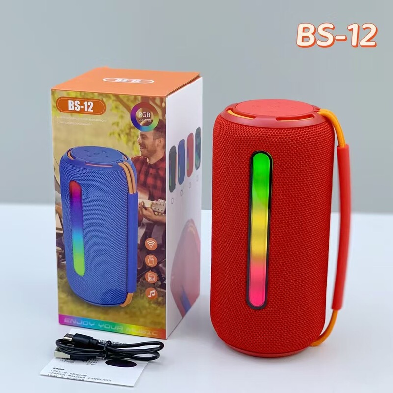BS12跨境新款无线蓝牙音箱户外手提双喇叭低音炮音箱桌面蓝牙音响|undefined