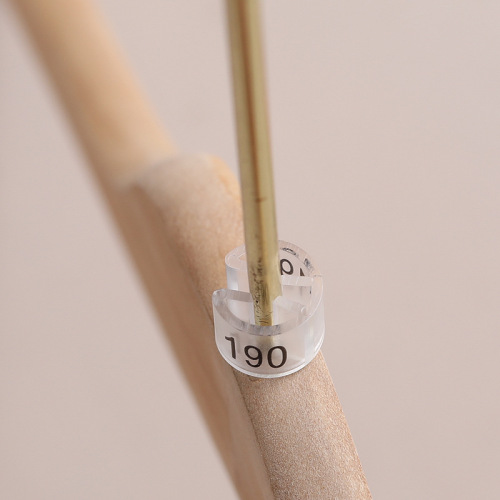 【】Size buckle colorful children's clothing store distinguishes clothing sizes with printing on both sides, round clothes hanger