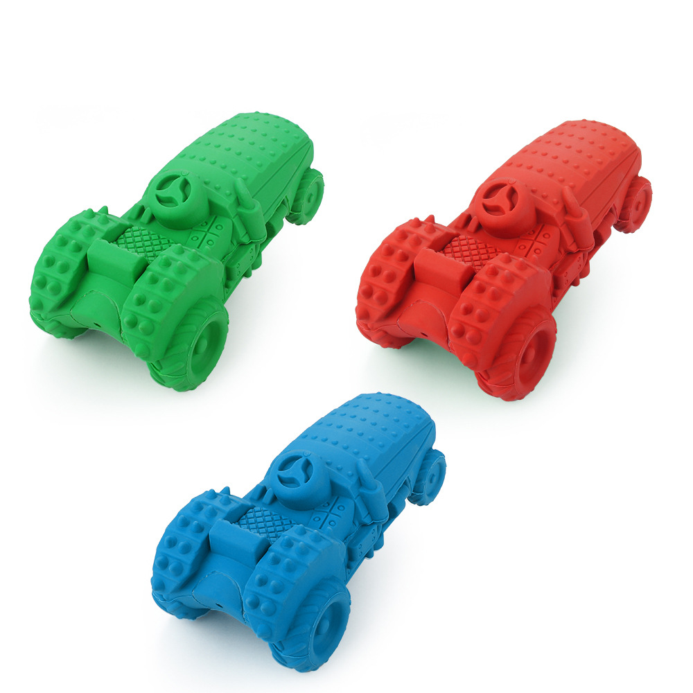 宠物用品狗咬胶牛肉味天然橡胶发声涂抹牙膏清洁牙齿狗狗咀嚼玩具