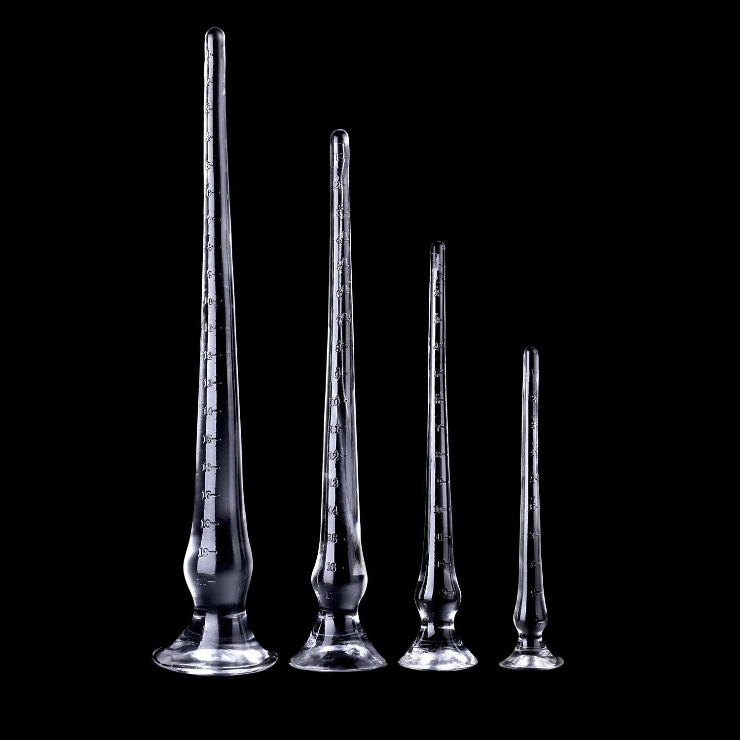 Transparente con escala cola anal plug tamaño traje suave cristal alternativa sexy back corte masturbación adulta femenina dispositivo