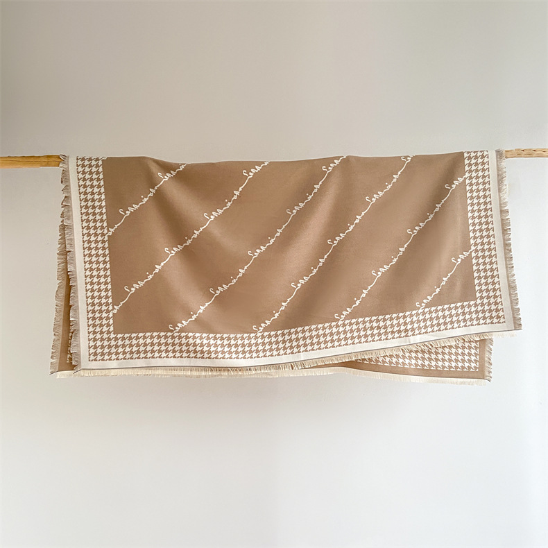 Autunno e inverno nuovo semplice ispessito imitazione cashmere scialle donna versione coreana versatile studente coppia caldo_voghion.com