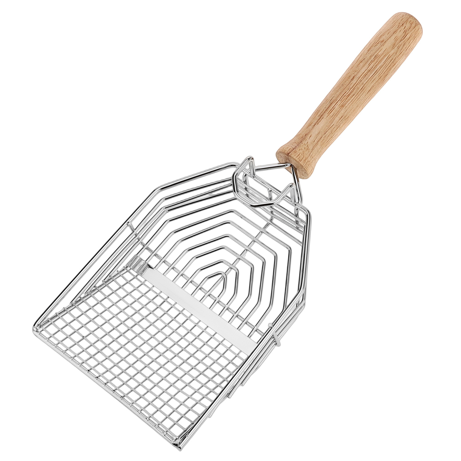 Sixth Generation Stainless Steel Coarse And Fine Two-in-One Large Small Hole Soil Rutin Chicken Box Cat Litter Scoop_voghion.com