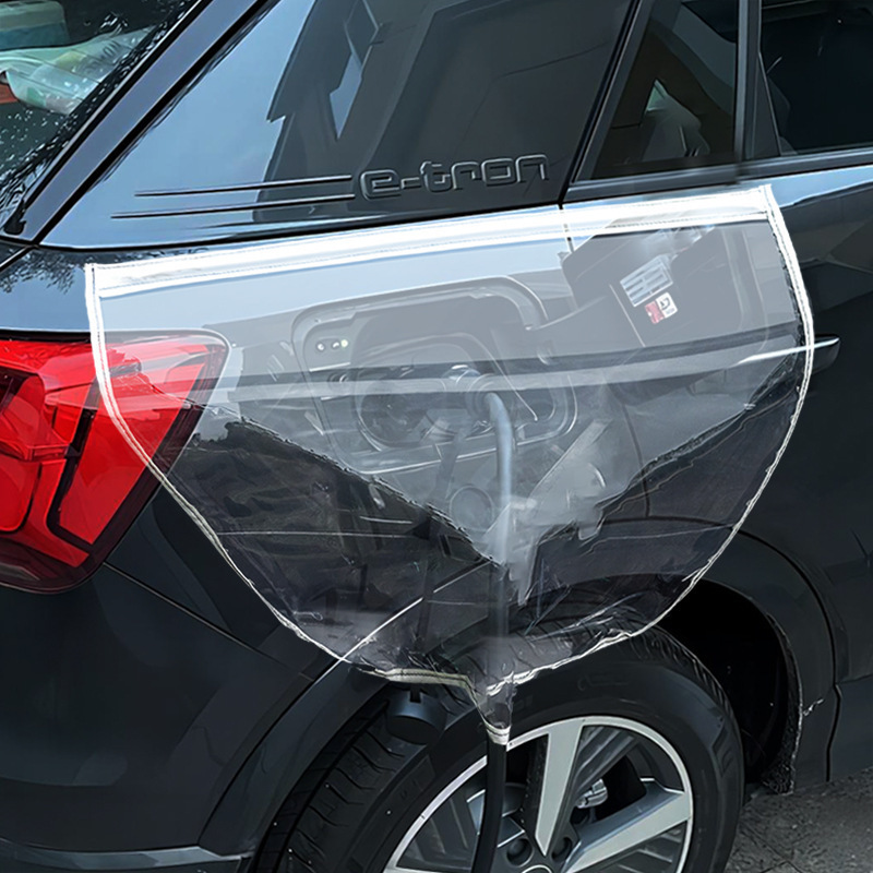 Porta de carga de automóviles cubierta de lluvia de nueva energía porta de carga de automóviles gruesa y amplia cubierta de lluvia de doble banda magnética cubierta impermeable de carga