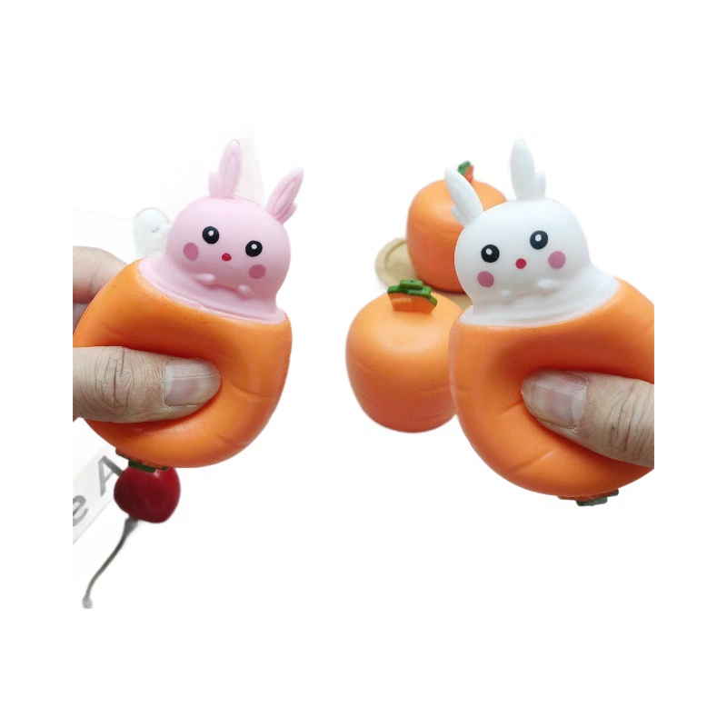 Морковь кролик, слайм, релаксант, игрушка, антистресс
