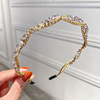 Metal chain, headband for face washing, hairpins, elegant hair accessory, Korean style, new collection