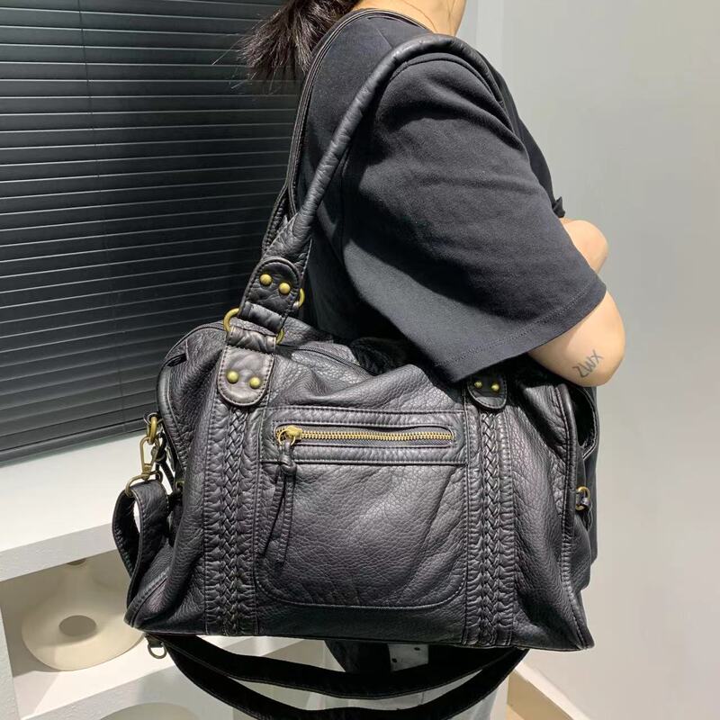 国境を越えてアマゾンの人気女性のソフトスキン欧米のレトロなバッグ日韓のトレンドシングルショルダーバッグ|undefined