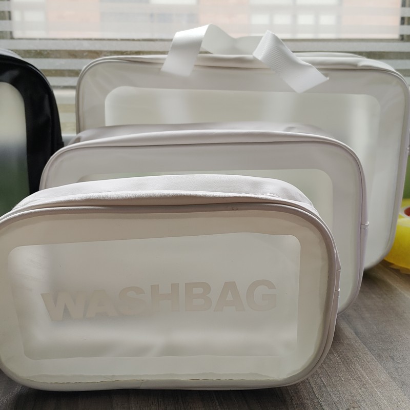 Nuevo ins Internet celebridad PVC bolsa de lavado impermeable bolsa de cosméticos de gran capacidad bolsa de almacenamiento de viaje transparente fabricante bolsa de baño