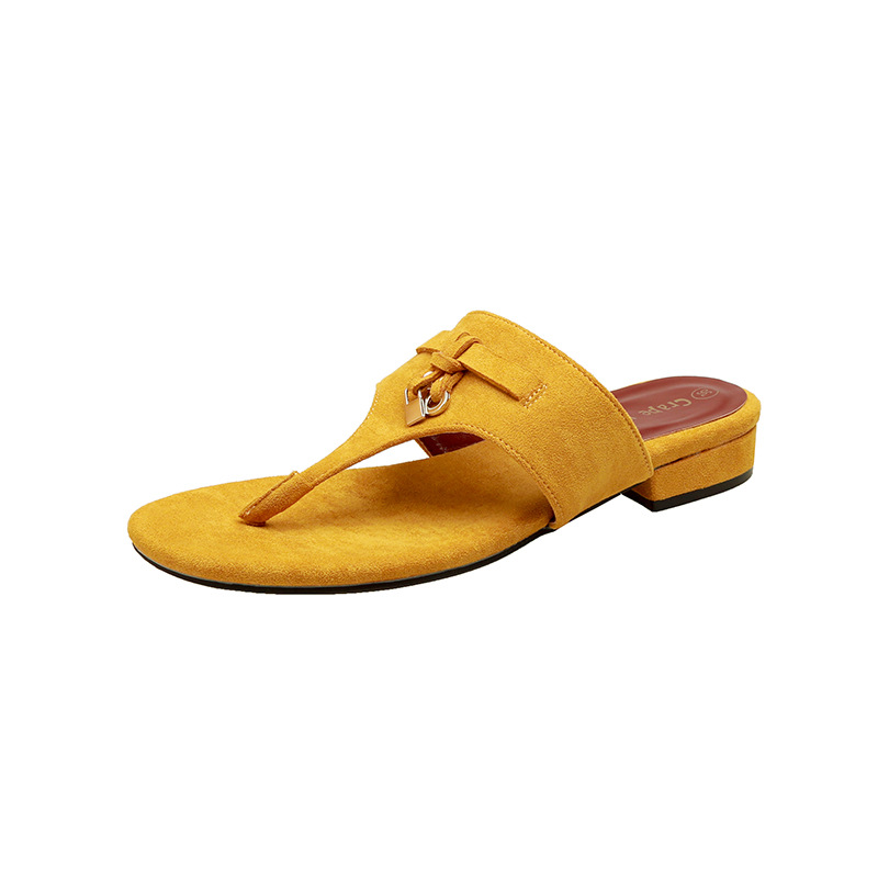 Grape Mom Summer Nuevo estilo temperamento francés Chancla con borlas para llevar sandalias y zapatillas de tacón bajo de todo fósforo verano femenino