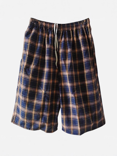 Men's Striped Beach Shorts for Middle-Aged Men, Casual, Drifting Sports Shorts, Loose Home Striped Garter Shorts