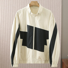 2025新款海牌撤柜立领撞色夹克男春秋季百搭时尚休闲外套男1W018