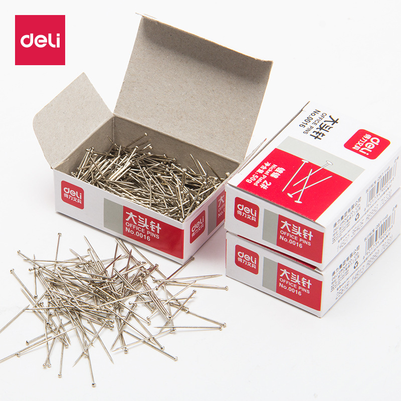 Deli/Deli 0016 Pin 25mm Boxed High-Quality 2# Straight Pin Office Supplies