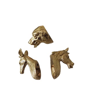 Brass Horse Head Dog Head Deer Head Drawer Cabinet Door Wardrobe Cabinet Wardrobe Shoe Cabinet Handle Handle