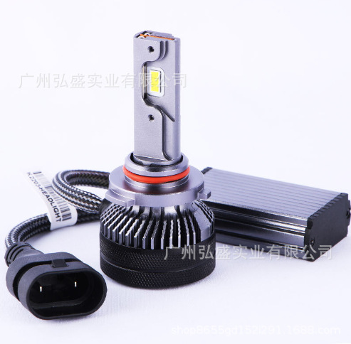 Tcyato Cross-Border Exclusive Supply T50 Single-Sided Dual Copper Tube 55W Decoding Car Led Headlight Bulb Ultra-Bright Strong Light