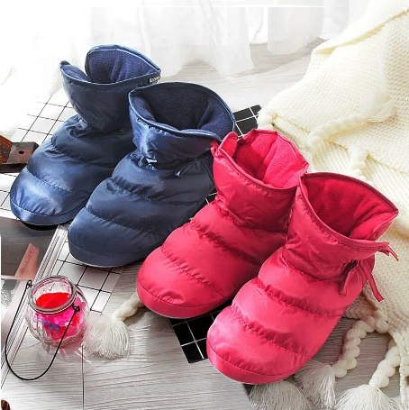 Трансграничные горячие продажи зимние теплые пуховые туфли для мужчин и женщин дома