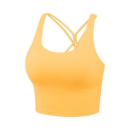 Women's High-Intensity Shockproof Running Anti-Hanging Training Fitness Back Support Top Yoga Top