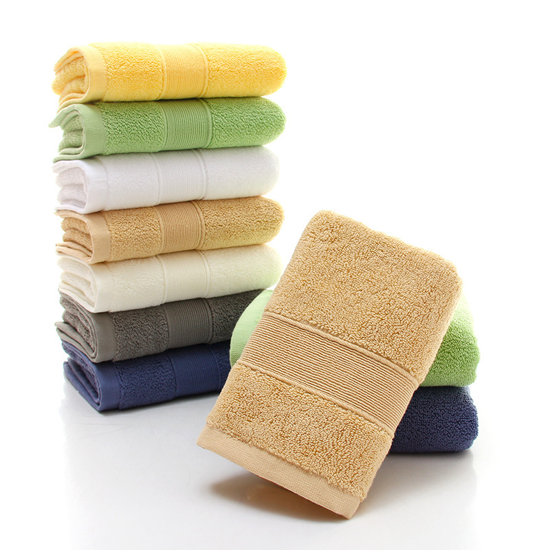 Factory Direct Sales Pure Cotton Towel 170g Thickened Export Quality All-Cotton Face Towel Company Gift with Logo Printing Available