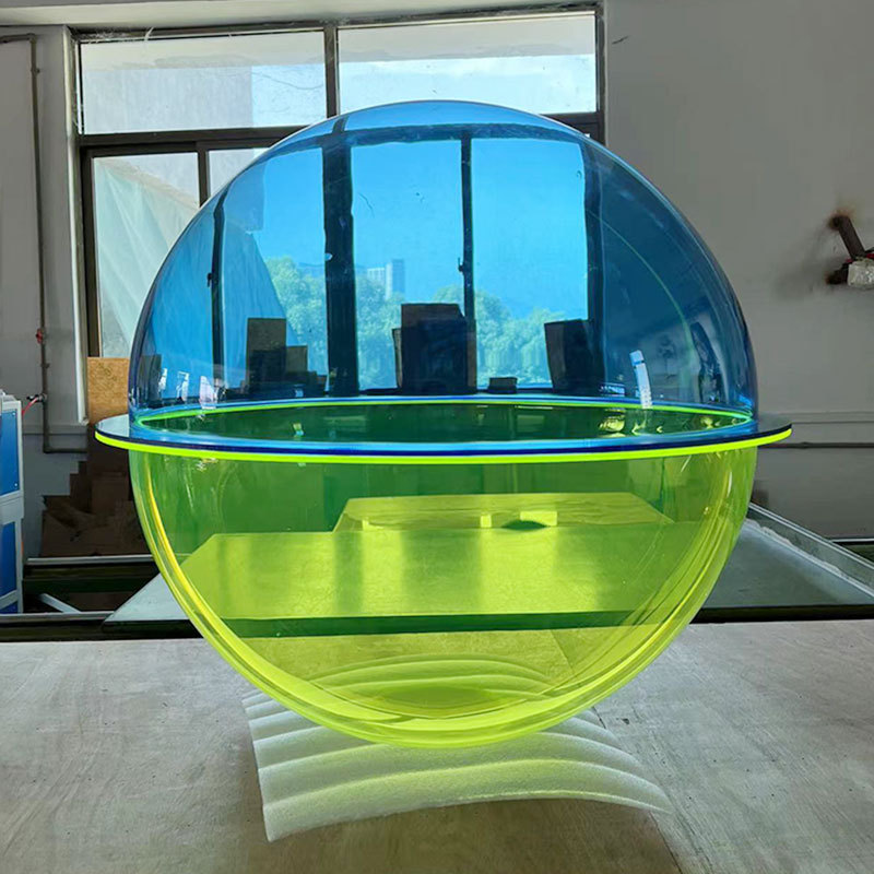 定制亚克力半球罩彩色装饰吊球灯罩防尘罩太空舱猫窝空心塑料球