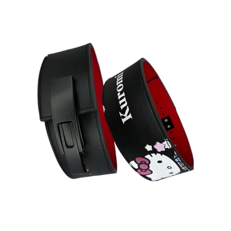 Cinturón de fitness Sentadilla de peso duro de piel de vaca cinturón de hombre pesado con hebilla de palanca cinturón de fitness de piel de vaca SBDYELANG