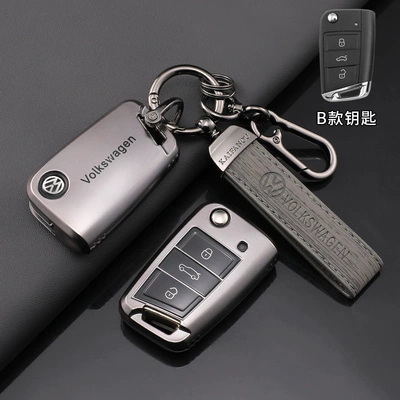Shell Buckle — Static Rod/Key Bag - volkswagen-model-b-titanium-gold-with-space-gray-wood-grain-belt