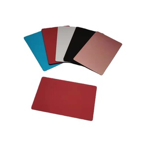 Customized 86*54 Metal Card Blank Business Card Can Be Laser Marked and Engraved with Frosted Surface Effect and Optional Color