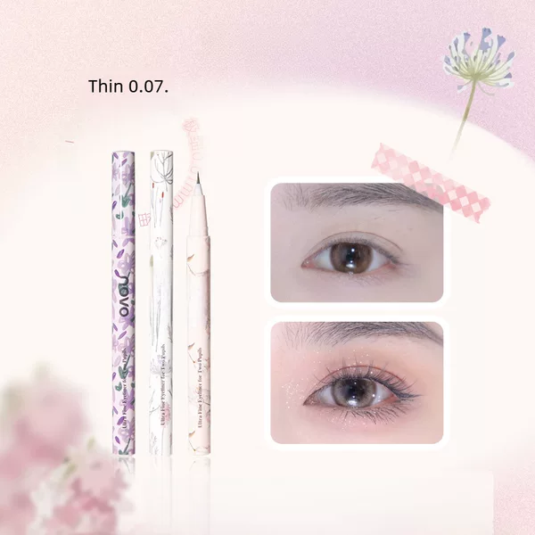 NOVO double pupil cutting water ultra-fine eyeliner pen waterproof non-blooming long-lasting lower eyelashes ultra-fine eyeliner lying silkworm wholesale