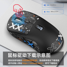 厂家现货三模智能无线蓝牙AI鼠标V21 数显屏写作AI大模型语音打字