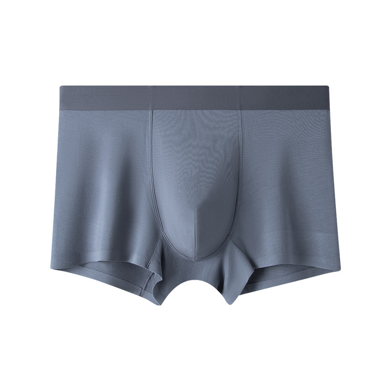 Nueva modal de los hombres calzoncillos del boxeador seda mora antibacteriano interior inconsútil transpirable niños pantalones en stock al por mayor