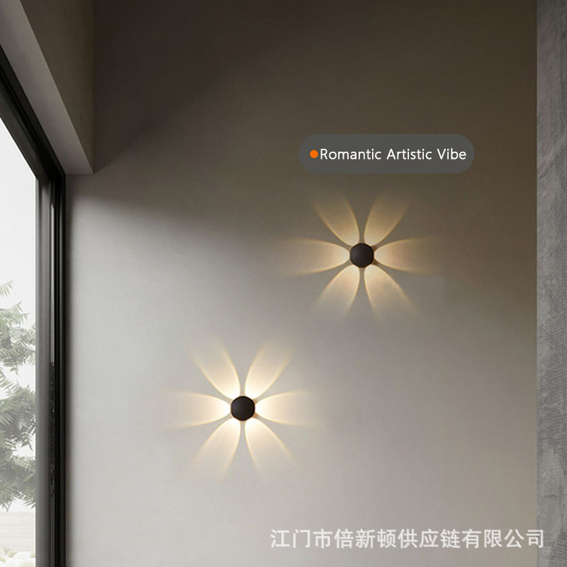 Scandinavian Minimalist Indoor Wall Lamp Home Night Light Hotel Project Outdoor Waterproof Wall Lamp Warm Light Led Lamp Wall-Mounted