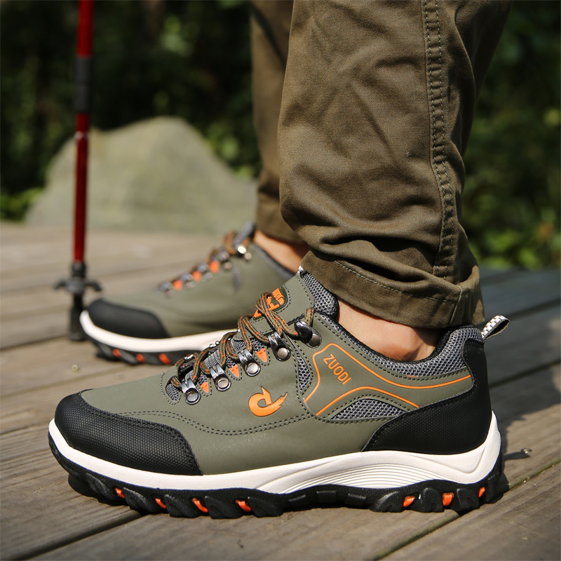 Men's Hiking Shoes Waterproof Lightweight, Breathable Trekking Sneakers, Anti-Slip Rubber Sole Outdoor Walking Shoes For Men, Perfect For Camping,_voghion.com