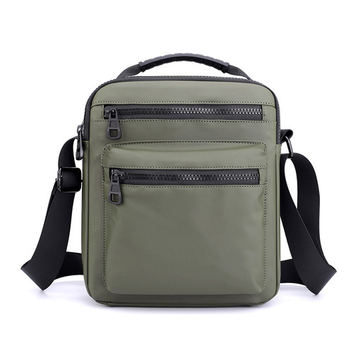 Cross-border new men's shoulder bag casual shoulder sports bag men's trendy solid color Oxford cloth crossbody bag men's wholesale