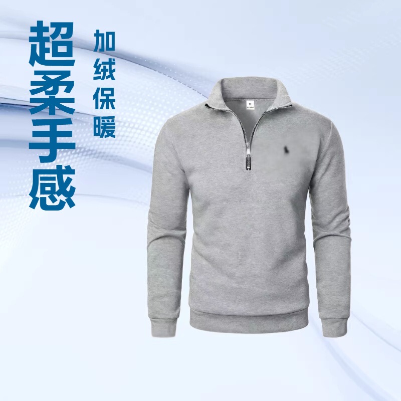 New Polo Ralph Lauren Rl Men's Embroidered Stand-Up Collar Zipper Sweatshirt Casual Long-Sleeved Sports Jacket Trendy Brand New Polo Ralph Lauren Rl Men's Embroidered Stand-Up Collar Zipper Sweatshirt Casual Long-Sleeved Sports Jacket Trendy Brand