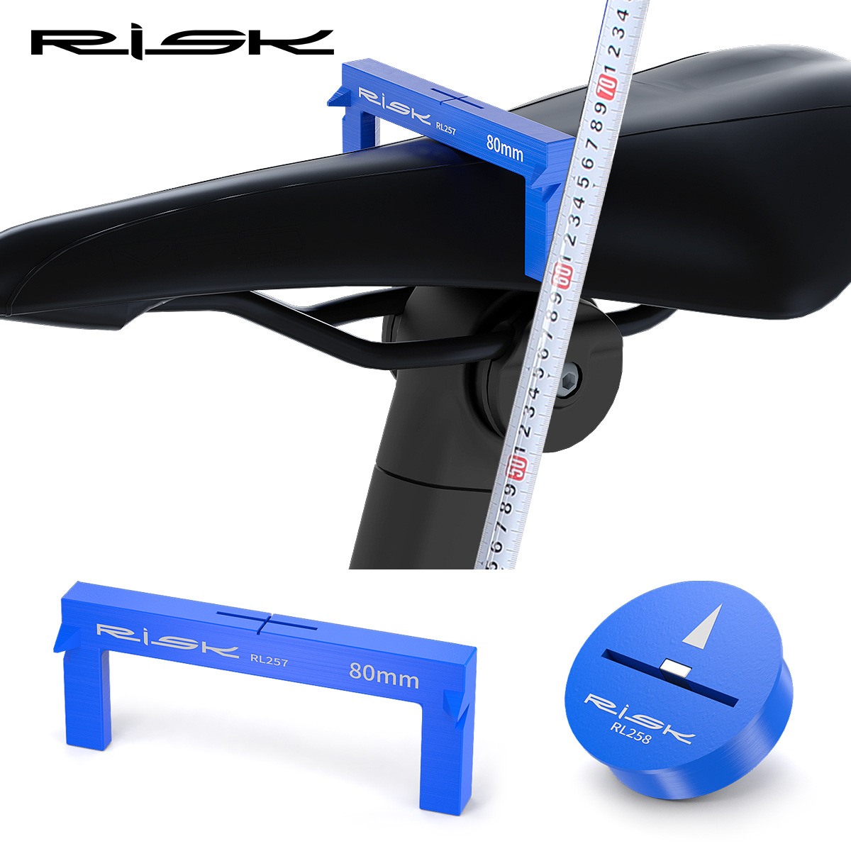 RISK mountain road bike ride high seat height measurement tool seat cushion height fitting adjustment tool