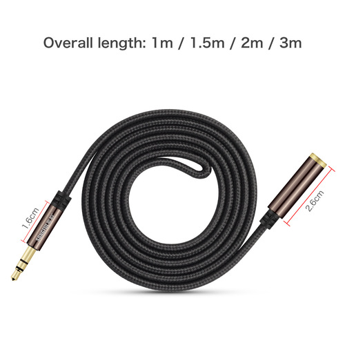 Audio extension cable computer headphone microphone mobile phone audio male to female adapter cable headphone extension cable