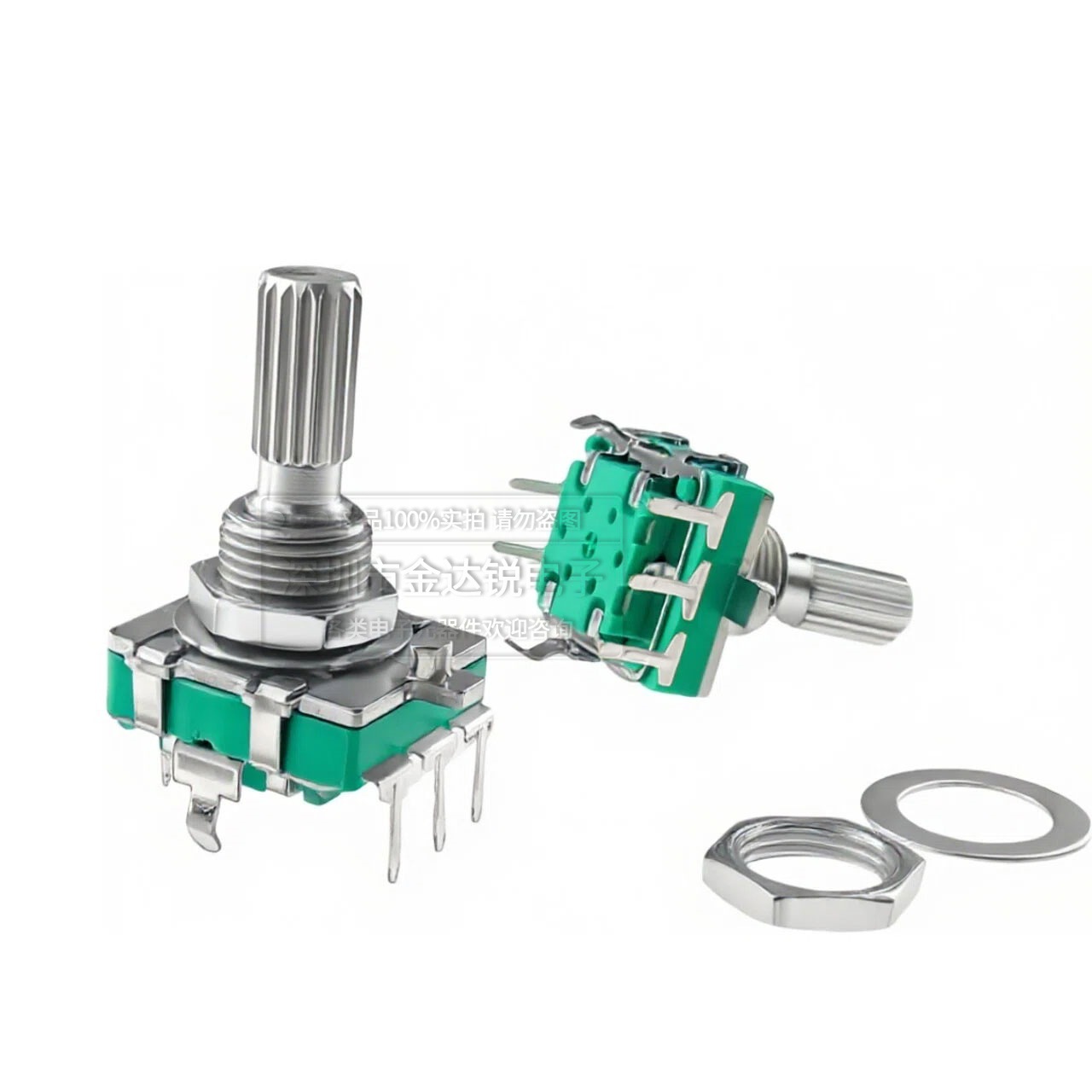EC16旋轉編碼帶開關數字編碼器電位器五腳15MM 20MM梅花柄半軸D軸 5