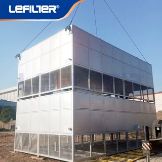 利菲尔特 离心鼓风机配套自洁式空气过滤器48000Nm3 /h 40个滤筒