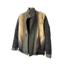 水貂内胆派克服男整貂皮大衣短款立翻领皮毛一体尼克服外套特价清