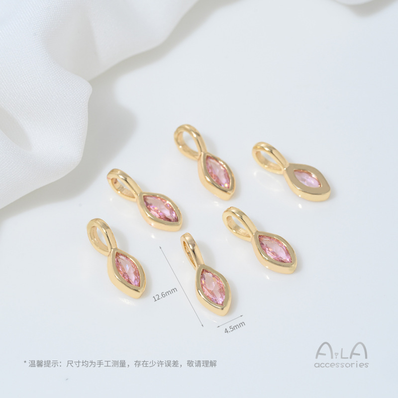 14K 電気メッキリアルゴールド象嵌ジルコニウム 12 誕生石ペンダントネックレスブレスレットブレスレットクリスタル diy ビーズアクセサリー材料|undefined