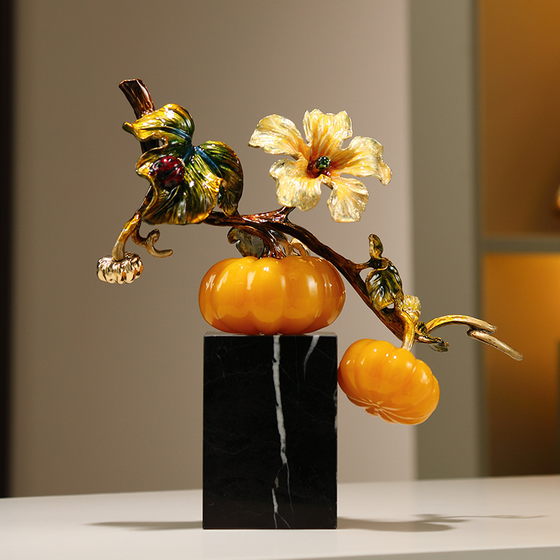 Wealth Abundance Pumpkin Living Room Decoration Chinese Style Wine Cabinet Tv Cabinet Company Decorative Crafts Housewarming Gift Wealth Abundance Pumpkin Living Room Decoration Chinese Style Wine Cabinet Tv Cabinet Company Decorative Crafts Housewarming Gift