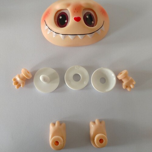 Cashmere slippers, sitting pad, porcelain accessories, bubble feet, matte face, hand accessories, labubu plush toy, hand accessories