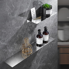 304不鏽鋼一字隔板浴室置物架壁掛廁所衛生間鏡前洗漱台一字板