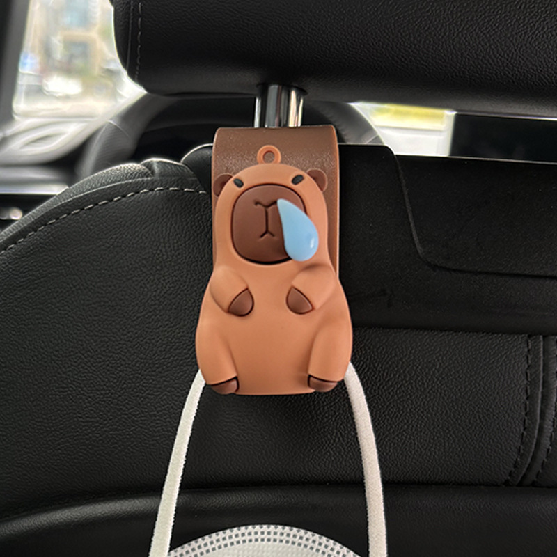 Cabi Barra Carpincho nariz tortuga gancho para coche respaldo del asiento accesorios para coche almacenamiento lindo gancho multifunción