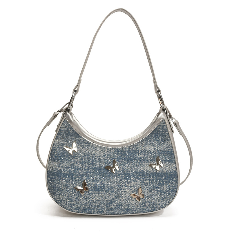 Bolso de diseño de nicho 2025 verano nuevo bolso femenino gypsophila bolso de hombro con diamantes bolso bandolera de mariposa de estilo occidental