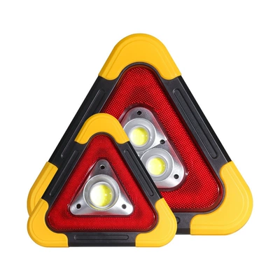 vertical solar warning light — Warning sign