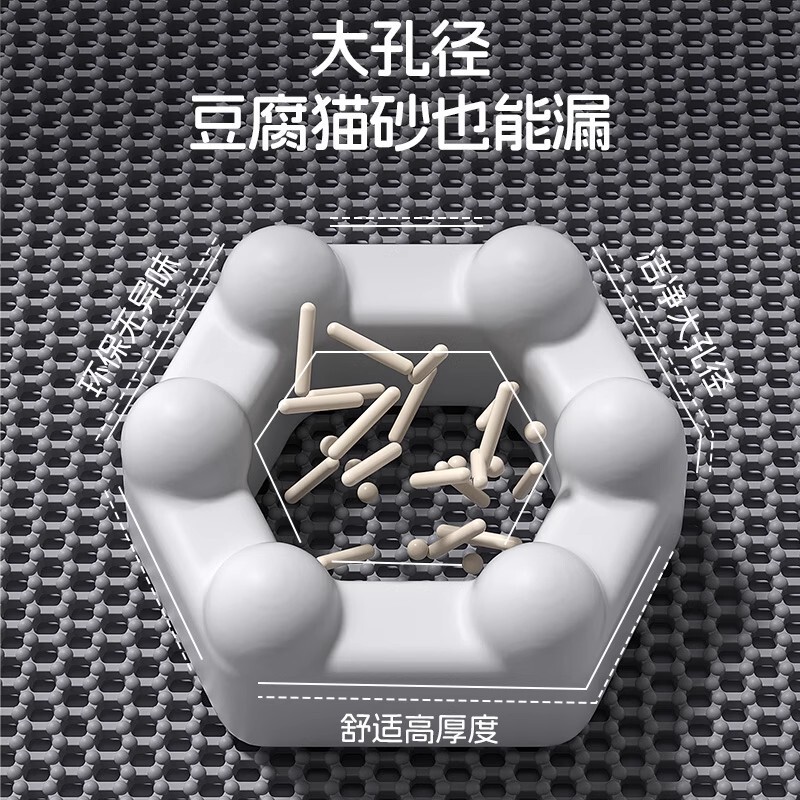 猫砂垫防带出超大号猫砂盆防外溅垫猫咪控砂漏沙过滤双层防溅垫子|undefined