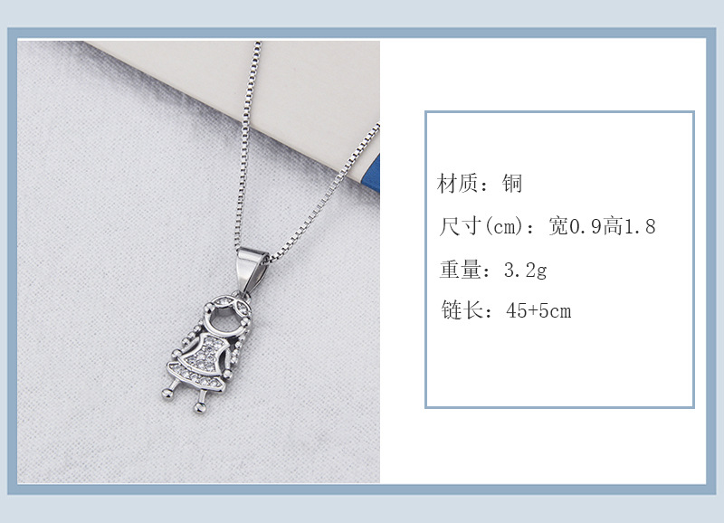 European and American Ins Simple Boys and Girls Necklace AliExpress Spot Copper-Plated Gold White Go