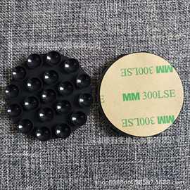 19粒圆形小号硅胶吸盘 无线充防滑圆形车载手机支架防滑吸盘贴