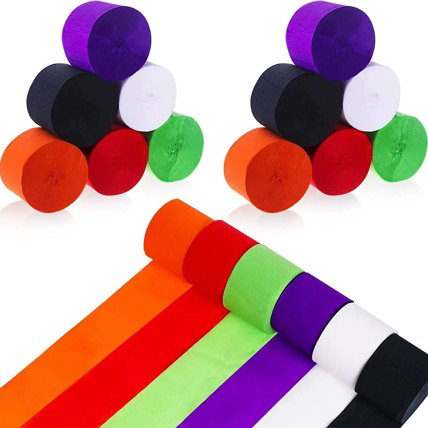 Праздничная лента Морщинистый бумажный рулон декоративный