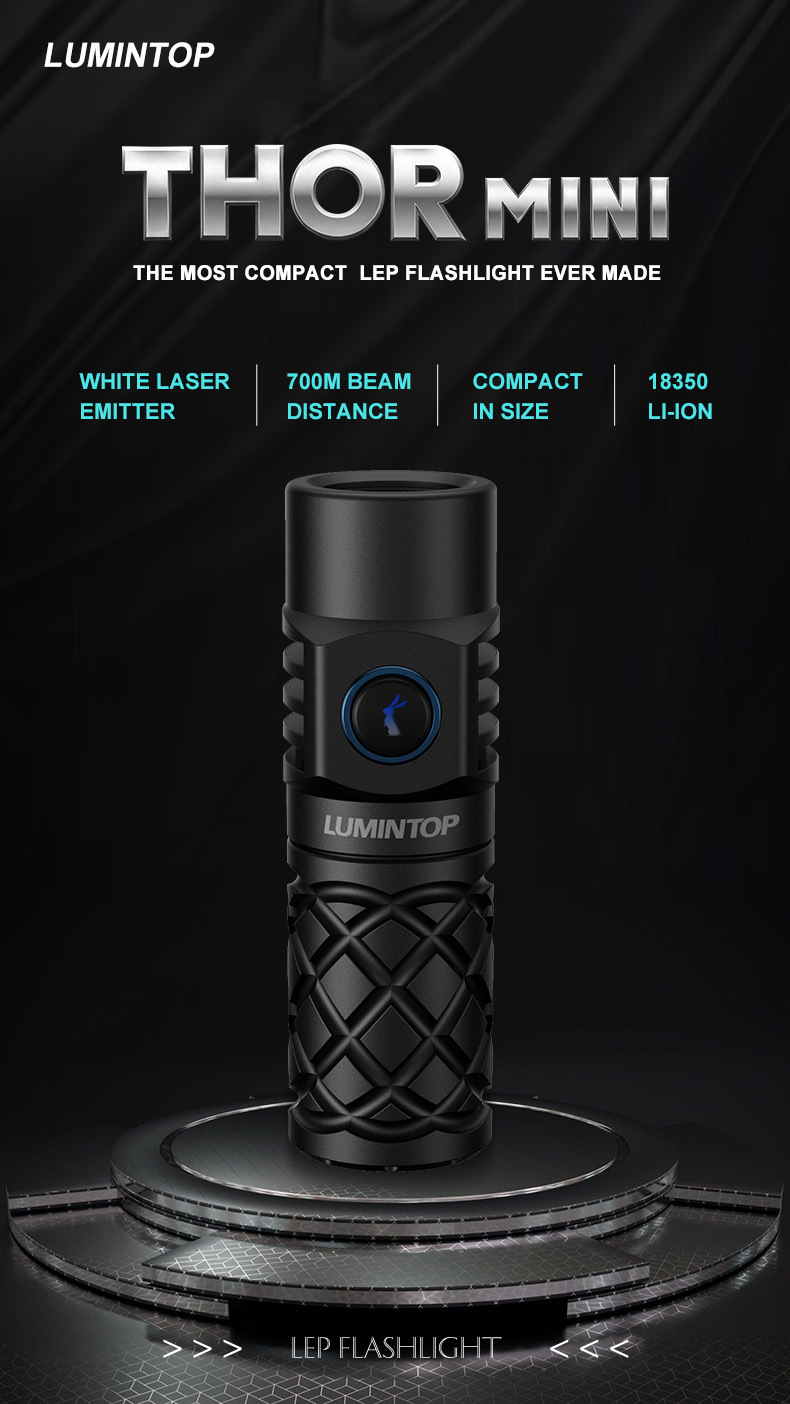 Thor Thor Mini Flashlight 700m Long-Range Ultra-Small White Laser Flashlight Waterproof